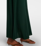 Eres Scene mesh-trimmed jersey maxi dress