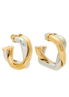 Jacquemus Les Doppio Two-tone Hoop Earrings - Gold - One Size