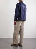 WTAPS - Logo-Print Cotton-Blend CORDURA® Overshirt - Blue