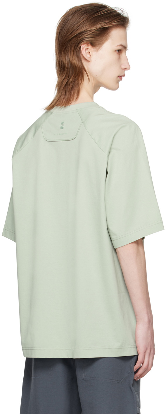 A. A. Spectrum Green Monogram T-Shirt