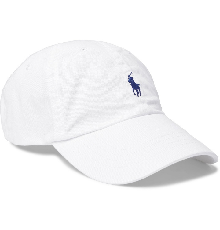 Photo: Polo Ralph Lauren - Logo-Embroidered Cotton-Twill Baseball Cap - White