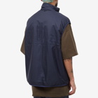 DAIWA Men's Tech Reversible Pullover Puff Vest in Dark Navy