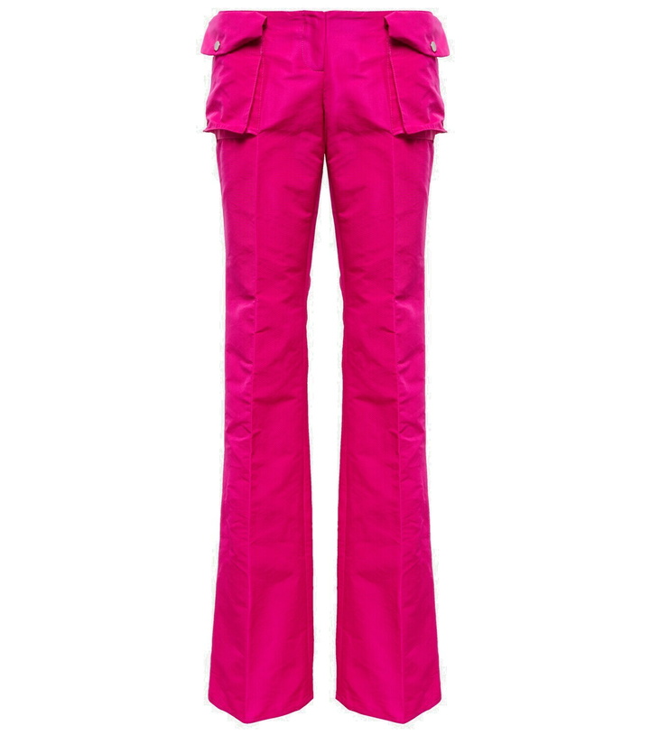 Photo: LaQuan Smith Low-rise satin cargo pants