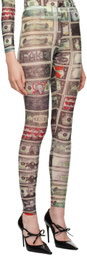 VAQUERA Multicolor Dollar Print Leggings