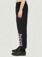 Logo Print Track Pants in Black