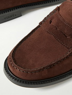 VINNY's - Yardee Suede Penny Loafers - Brown