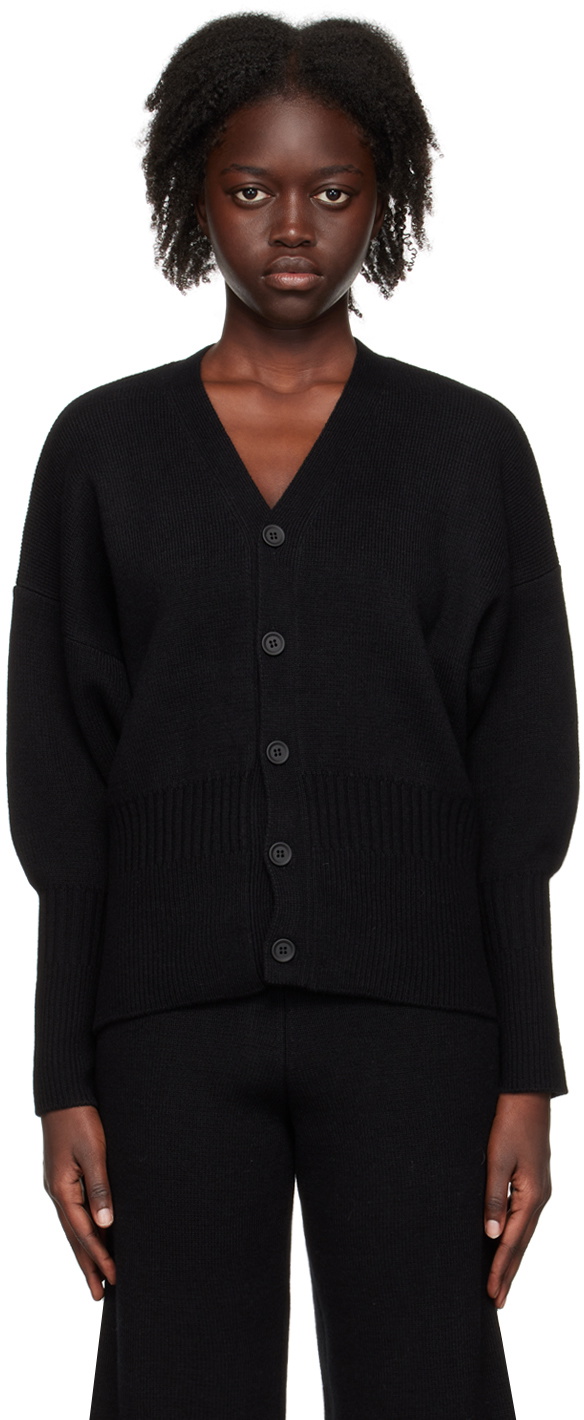 CFCL Black Oriel Paper Cardigan CFCL