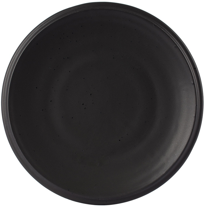 Photo: BKLYN CLAY SSENSE Exclusive Black Saturn Dinnerwear Chicken Dinner Plate
