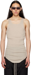 Rick Owens Off-White Ribbed Tank Top