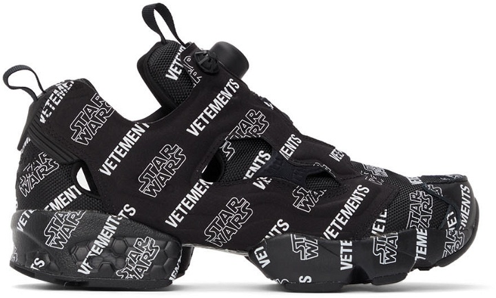 Photo: VETEMENTS Black Reebok Edition STAR WARS Instapump Fury Sneakers