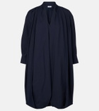 Loewe Draped cotton poplin minidress