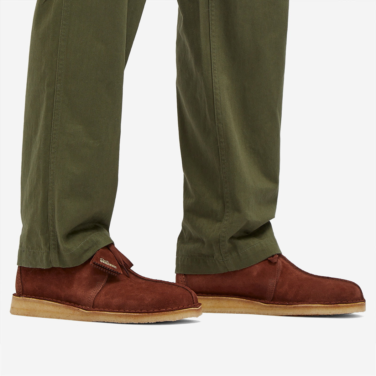 Clarks Originals Men's Desert Trek in Dark Rust Brown