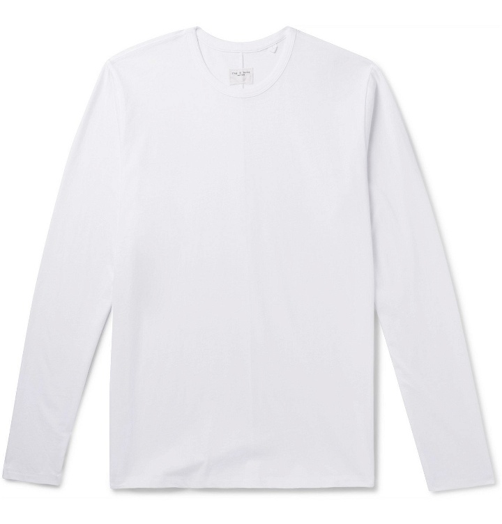 Photo: rag & bone - Organic Cotton-Jersey T-Shirt - White