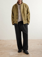 A.PRESSE - Vintage Straight-Leg Cotton Sweatpants - Black