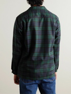 Pendleton - Board Convertible-Collar Checked Virgin Wool Shirt - Blue