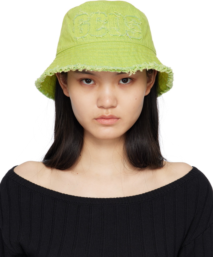 Photo: GCDS Green Distressed Bucket Hat