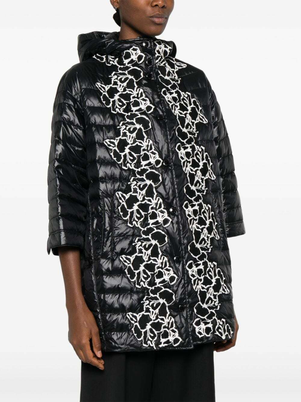 ERMANNO - Embroidered Nylon Down Jacket