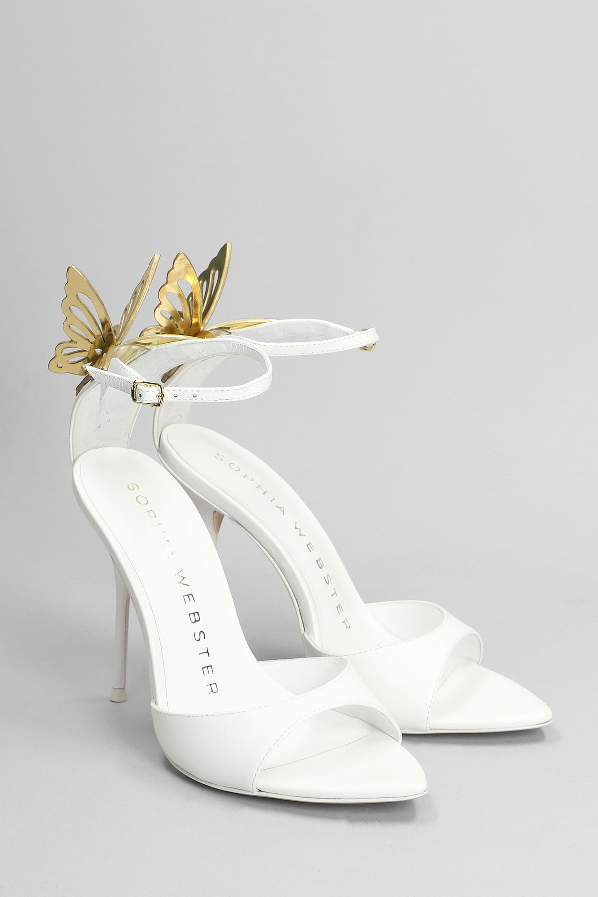 Sophia Webster Aura Sandals In White Leather