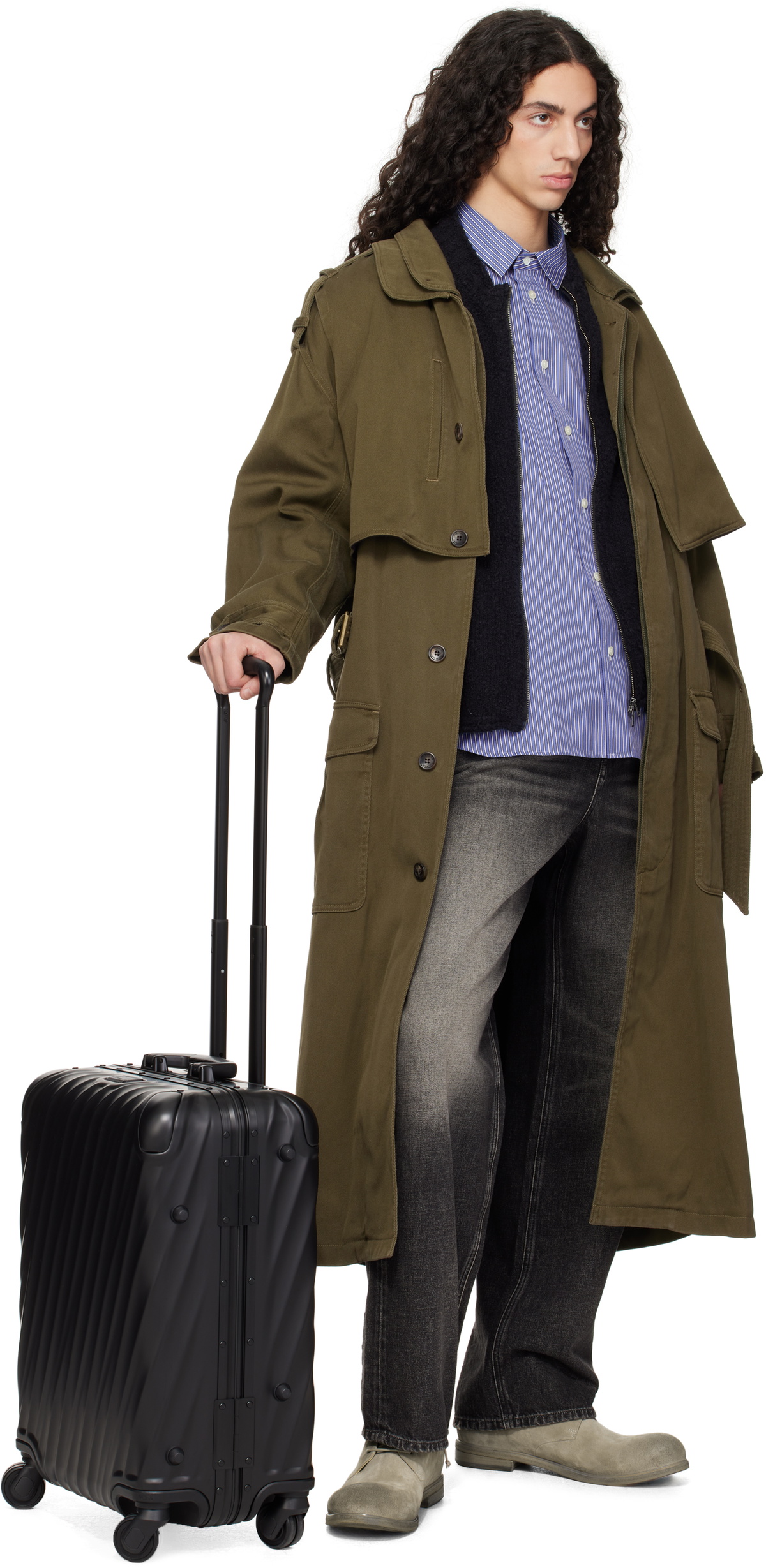 Tumi Black 19 Degree Aluminium Continental Carry-On Suitcase
