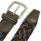 Anderson's Men's Woven Textile Belt in Navy/Blue/Grey