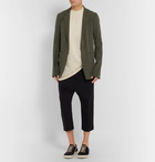 Rick Owens - Dark-Green Slim-Fit Stretch Wool-Blend Blazer - Men - Green