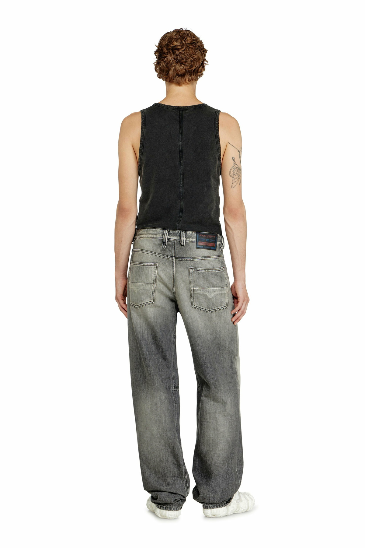 Diesel Relaxed Jeans Low Waist 2001 D-Macro - Jeans Mens in Grey