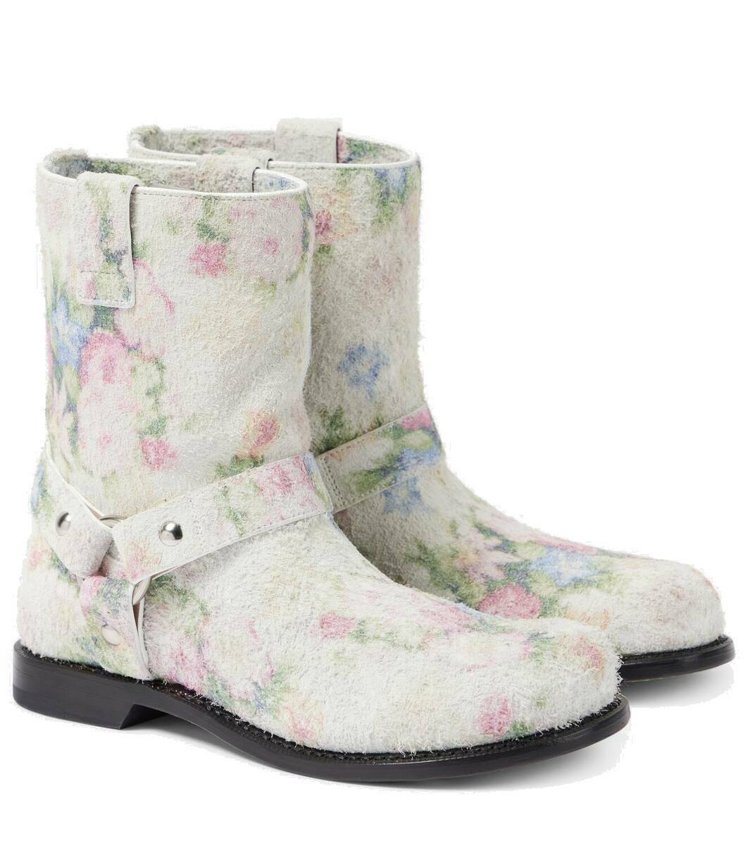 【関税込み】LOEWE CAMPO BIKER' ANKLE BOOTS Campo leather biker boots in brown - Loewe | Mytheresa