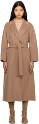 S Max Mara Beige Elisa Coat