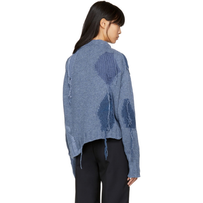 Acne Studios Blue Ovira Patch Sweater