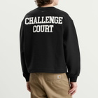Nike Men's Club Rules Fleece Crew Sweatshirt in Black/Sail
