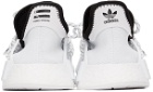 adidas x Humanrace by Pharrell Williams White HU NMD Low-Top Sneakers