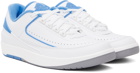 Nike Jordan White & Blue Air Jordan 2 Retro Low Sneakers