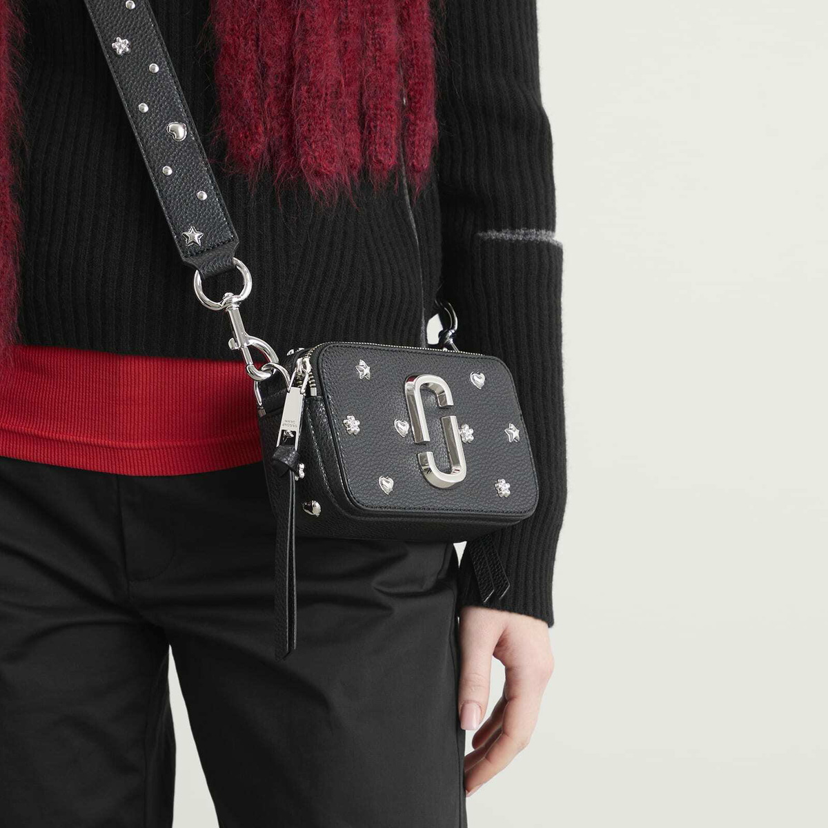 Marc Jacobs Women's The Snapshot Cross Body Bag in Black Multi 