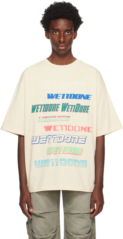 Photo: We11done Off-White Graphic T-Shirt
