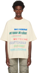 We11done Off-White Graphic T-Shirt