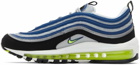 Nike Blue & Yellow Air Max 97 Sneakers