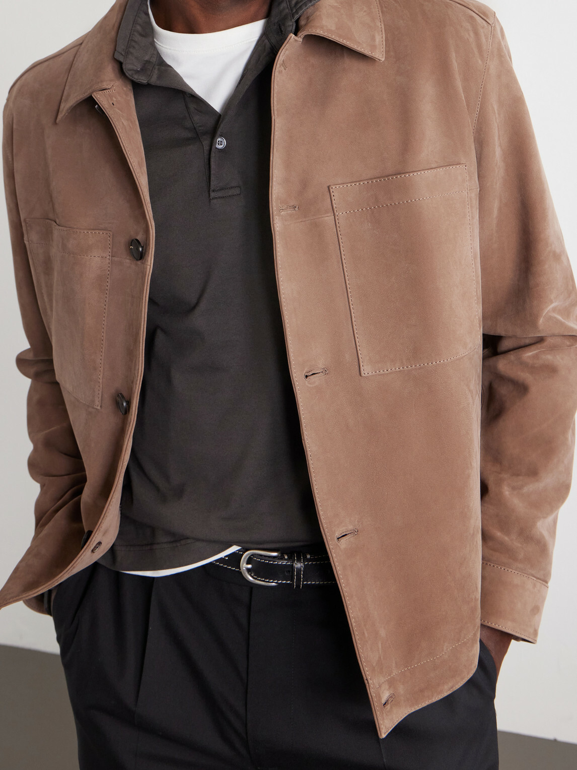FEDELI - Cotton-Jersey Polo Shirt - Brown