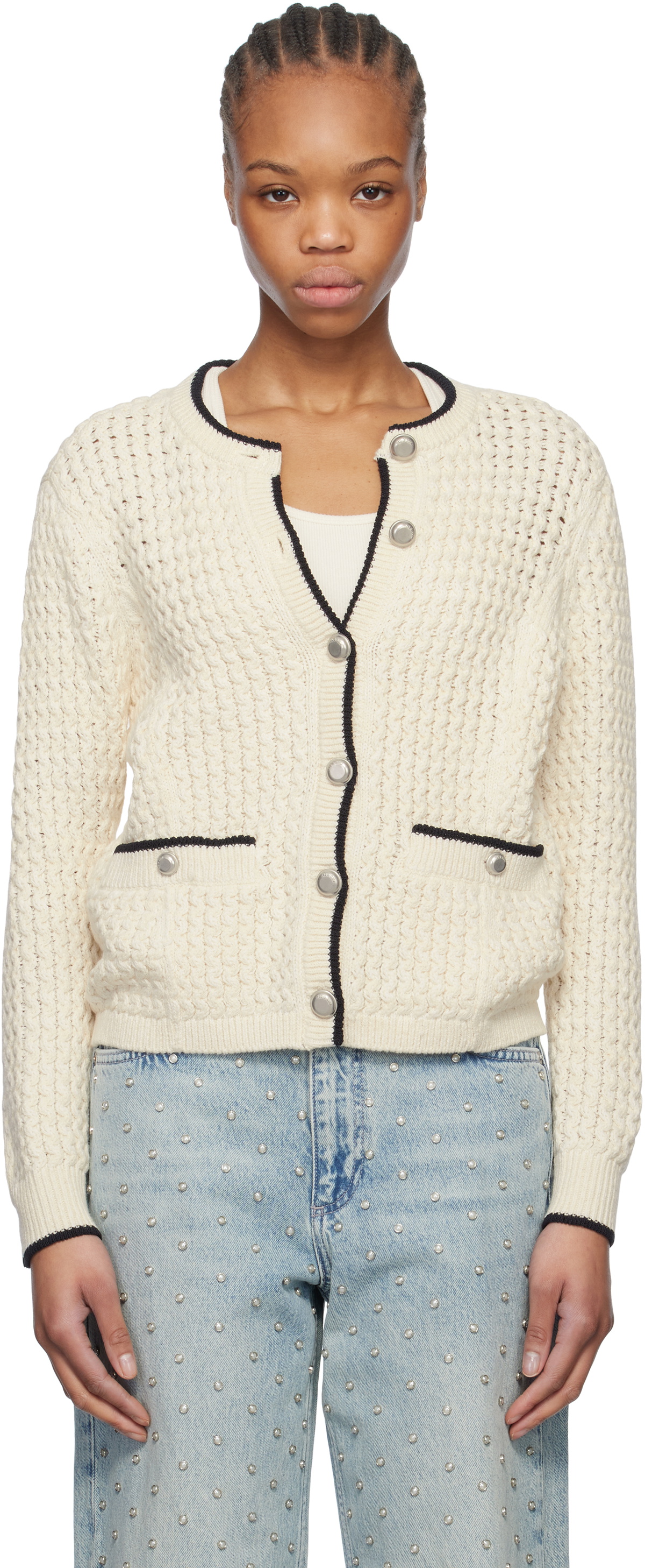 Rag Off White rag & bone Off-White Daria Cardigan Rag and Bone