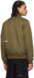 AAPE by A Bathing Ape Green MA1 Bomber Jacket