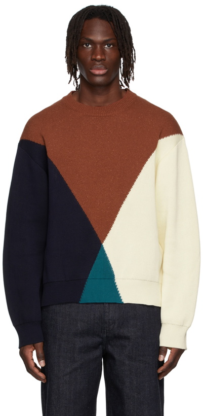 Photo: Jil Sander Brown Cotton Sweater