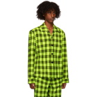 Sankuanz Green Plaid Shirt