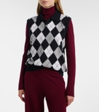 Lisa Yang Anwen argyle cashmere sweater vest