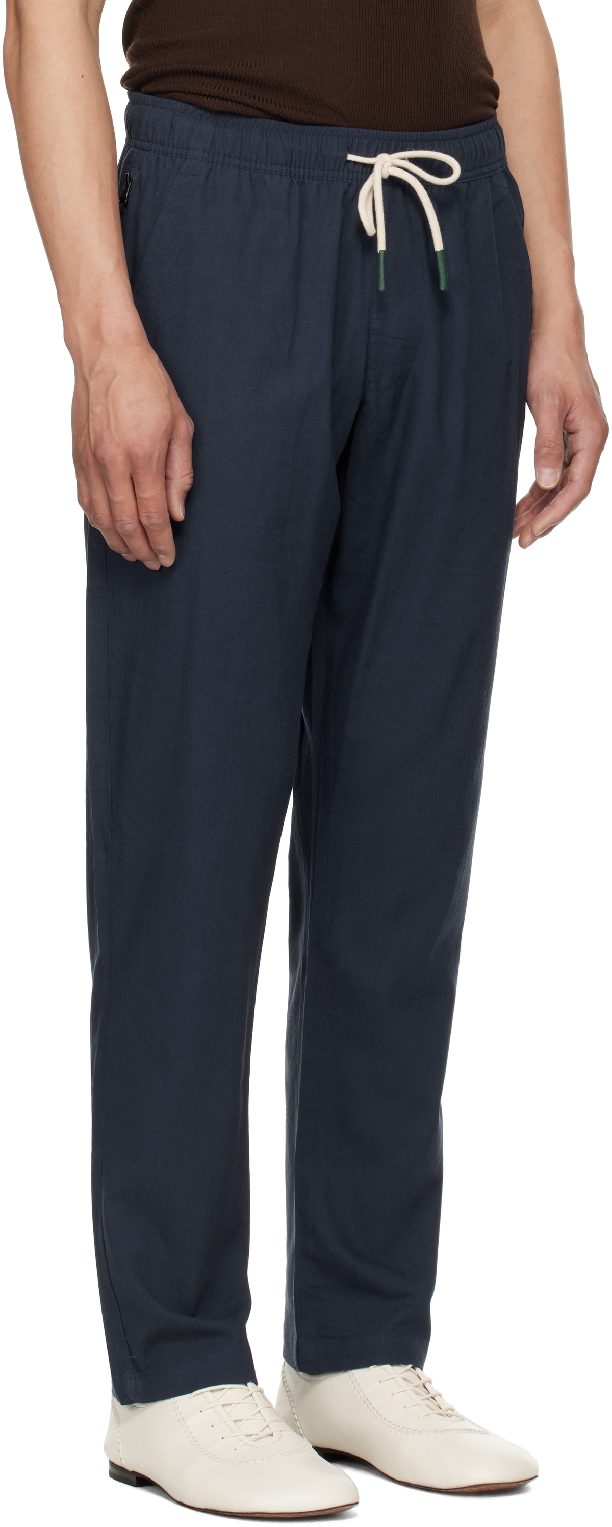 OAS Navy Linen Trousers