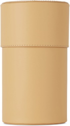 Los Objetos Decorativos Yellow Leather Tube Catchall