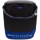 Maison Kitsune Black ADER Error Edition Layout Backpack