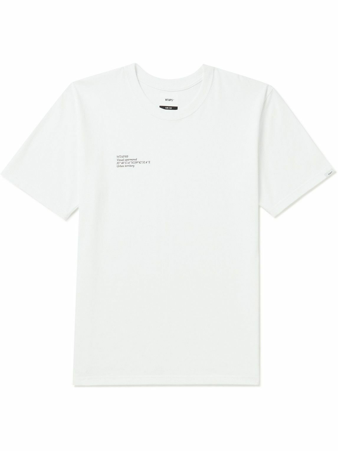 WTAPS - System Logo-Print Cotton-Jersey T-Shirt - White WTAPS