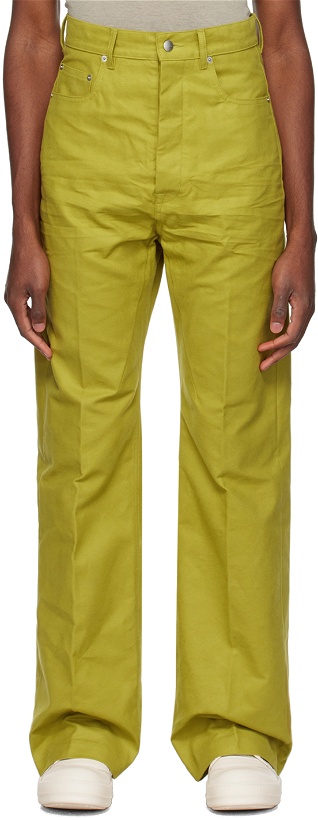 Photo: Rick Owens Yellow Geth Trousers