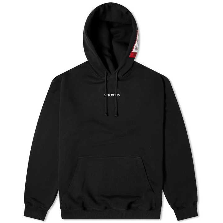 Photo: VETEMENTS Oversize Logo Patch Hoody