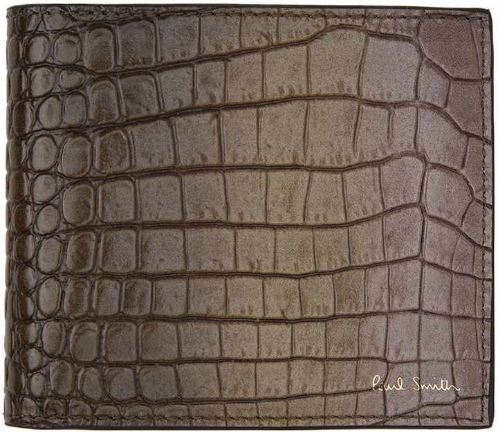 Photo: Paul Smith Khaki Mock-Croc Gradient Wallet