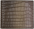 Paul Smith Khaki Mock-Croc Gradient Wallet